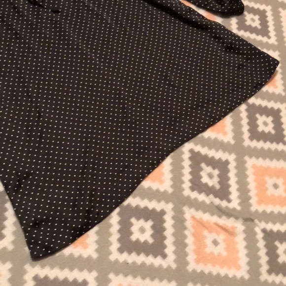 Ann Taylor NWT Black w/White Polka Dots Blouse XL - Picture 6 of 12